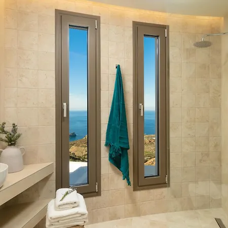 Βίλα Minimalist Mediterranean Blue Key With Sea View & Infinity Heated Pool