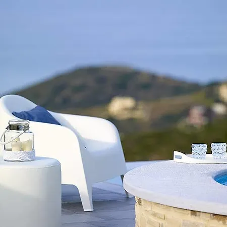 Βίλα Minimalist Mediterranean Blue Key With Sea View & Infinity Heated Pool *