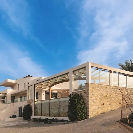 Minimalist Mediterranean Blue Key With Sea View & Infinity Heated Pool Villa Agia Pelagia (Crete)