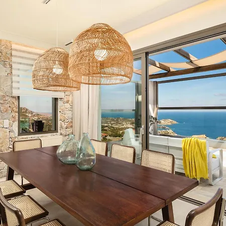Minimalist Mediterranean Blue Key With Sea View & Infinity Heated Pool * Agia Pelagia (Crete)