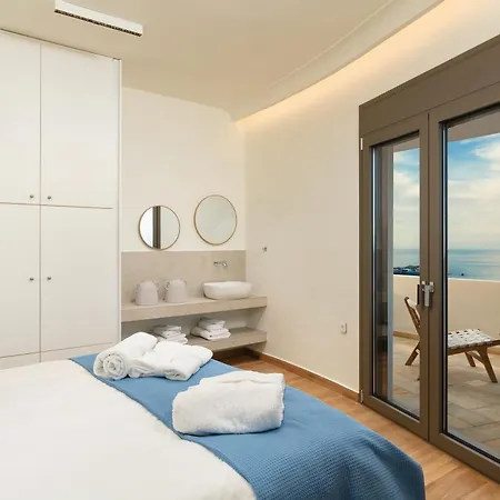 Minimalist Mediterranean Blue Key With Sea View & Infinity Heated Pool Villa Agia Pelagia (Kreta)